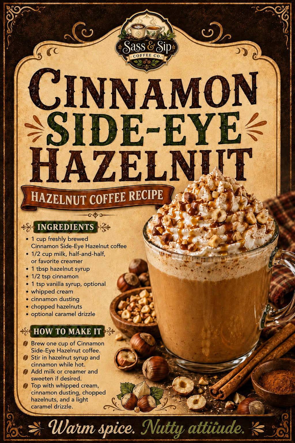 Cinnamon Side-Eye Hazelnut