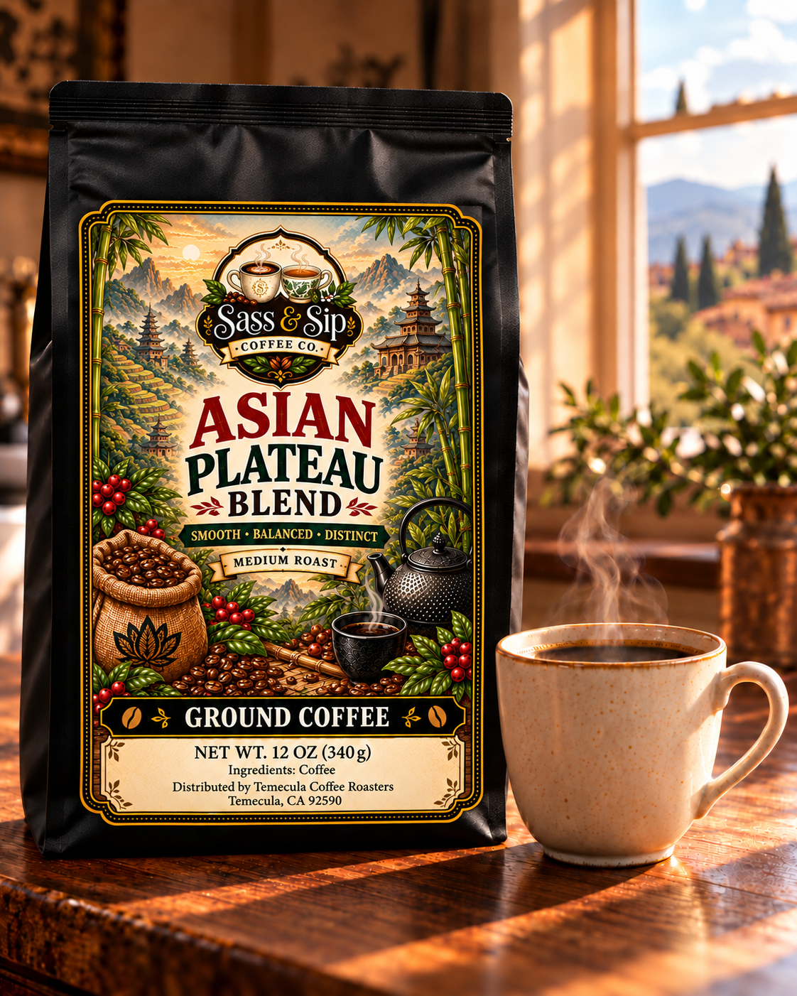 Asian Plateau Blend Coffee — Medium Roast