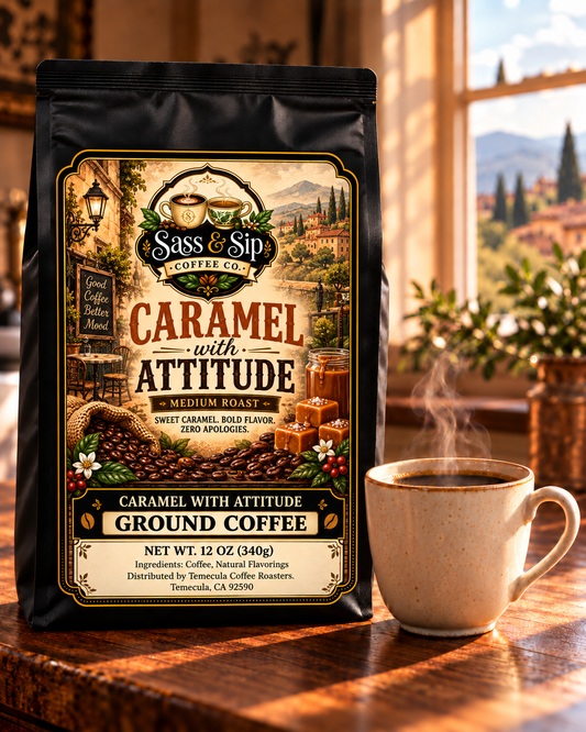 Caramel with an Attitude Flavored Coffee — Medium Roast