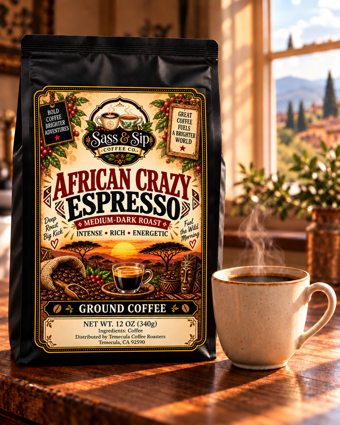 African Crazy Espresso Blend — Medium-Dark Roast