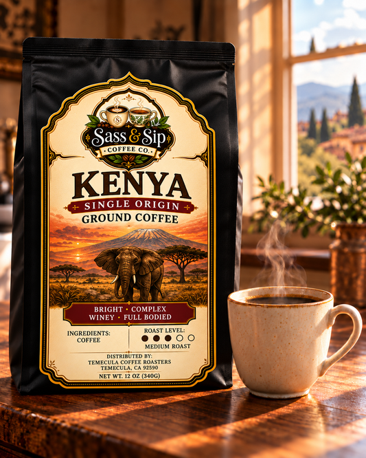 Kenya Single-Origin Coffee — Whole Bean & Ground