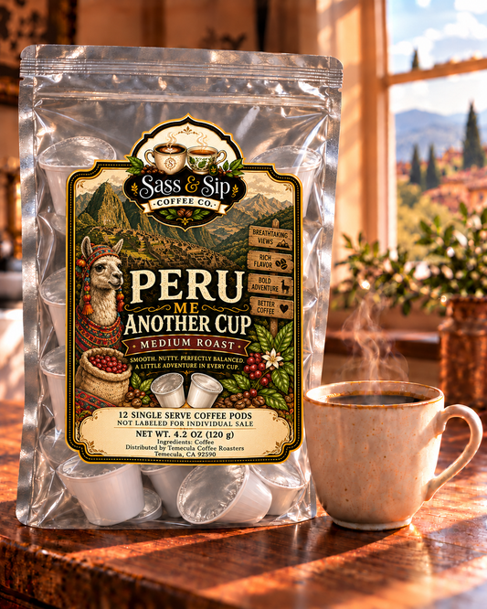 Peru Me Another Cup Single-Origin Coffee Pods — Medium Roast, 12 Pack