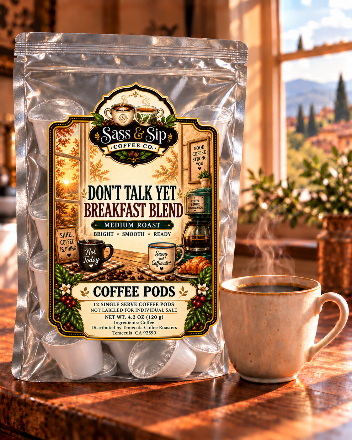 Don't Talk Yet Breakfast Blend Coffee — Medium Roast