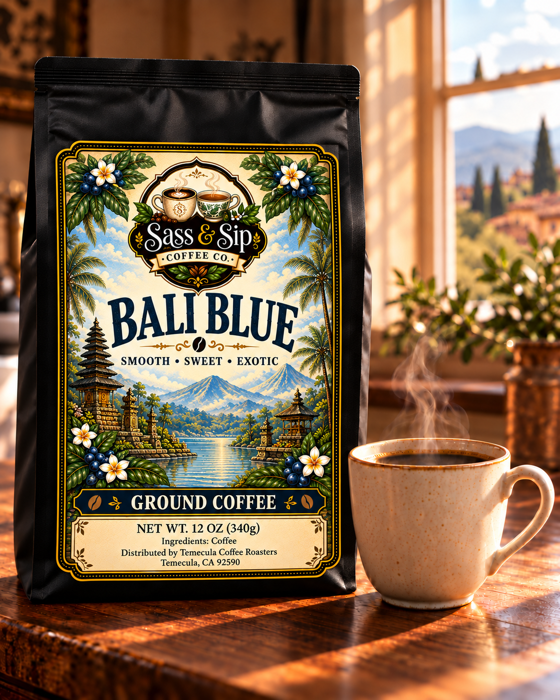 Bali Blue Single-Origin Coffee — Medium-Dark Roast