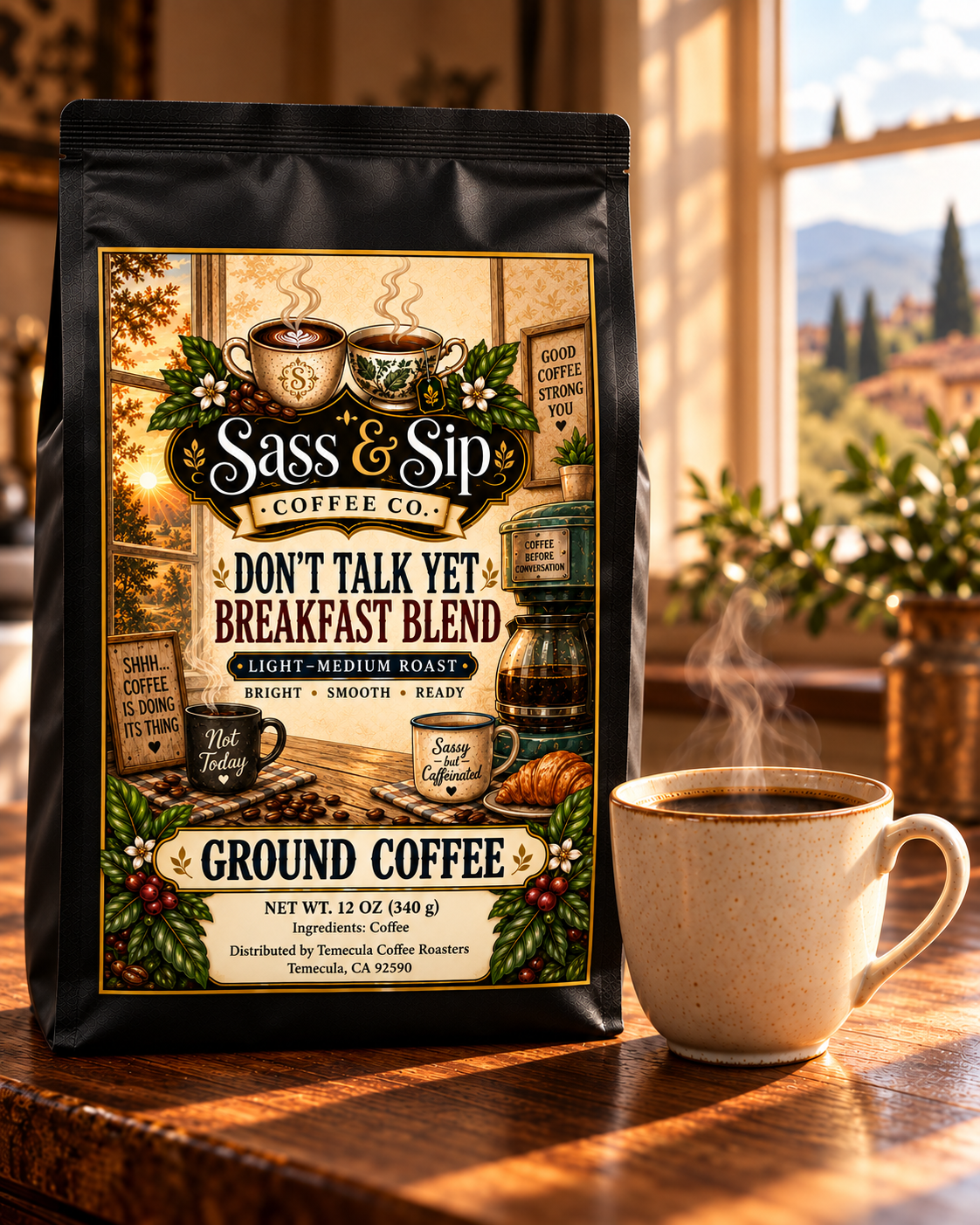 Don't Talk Yet Breakfast Blend Coffee — Medium Roast