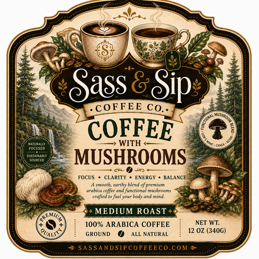 Coffee with Mushrooms Medium Roast