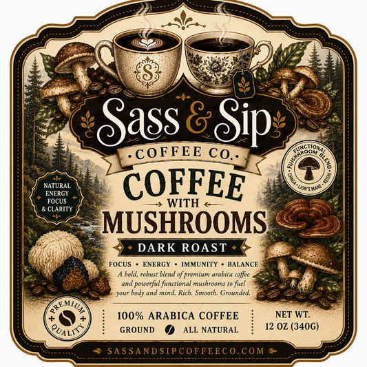 Coffee with Mushrooms Dark Roast