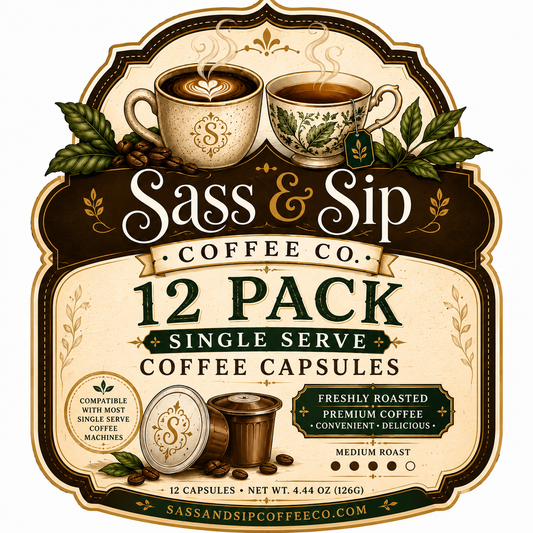 12 Pack Single Serve Coffee Capsules