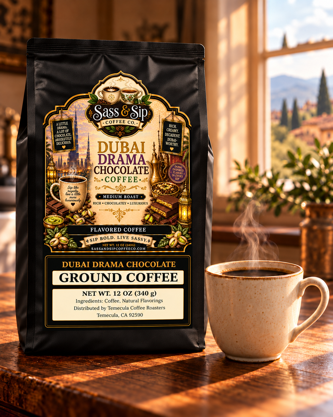 Dubai Drama Chocolate Flavored Coffee — Medium Roast