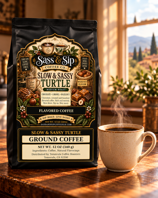 Slow & Sassy Turtle Flavored Coffee — Medium Roast