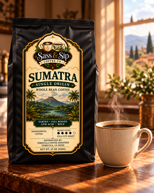 Sumatra Single-Origin Coffee — Whole Bean & Ground