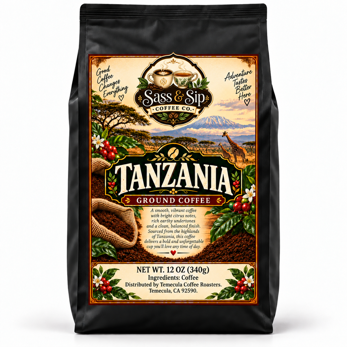 Tanzania Single-Origin Coffee — Medium-Light Roast
