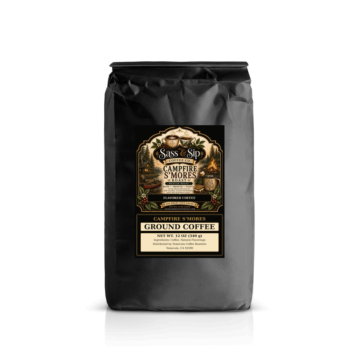 Campfire Sassy S’mores Flavored Coffee — Medium Roast