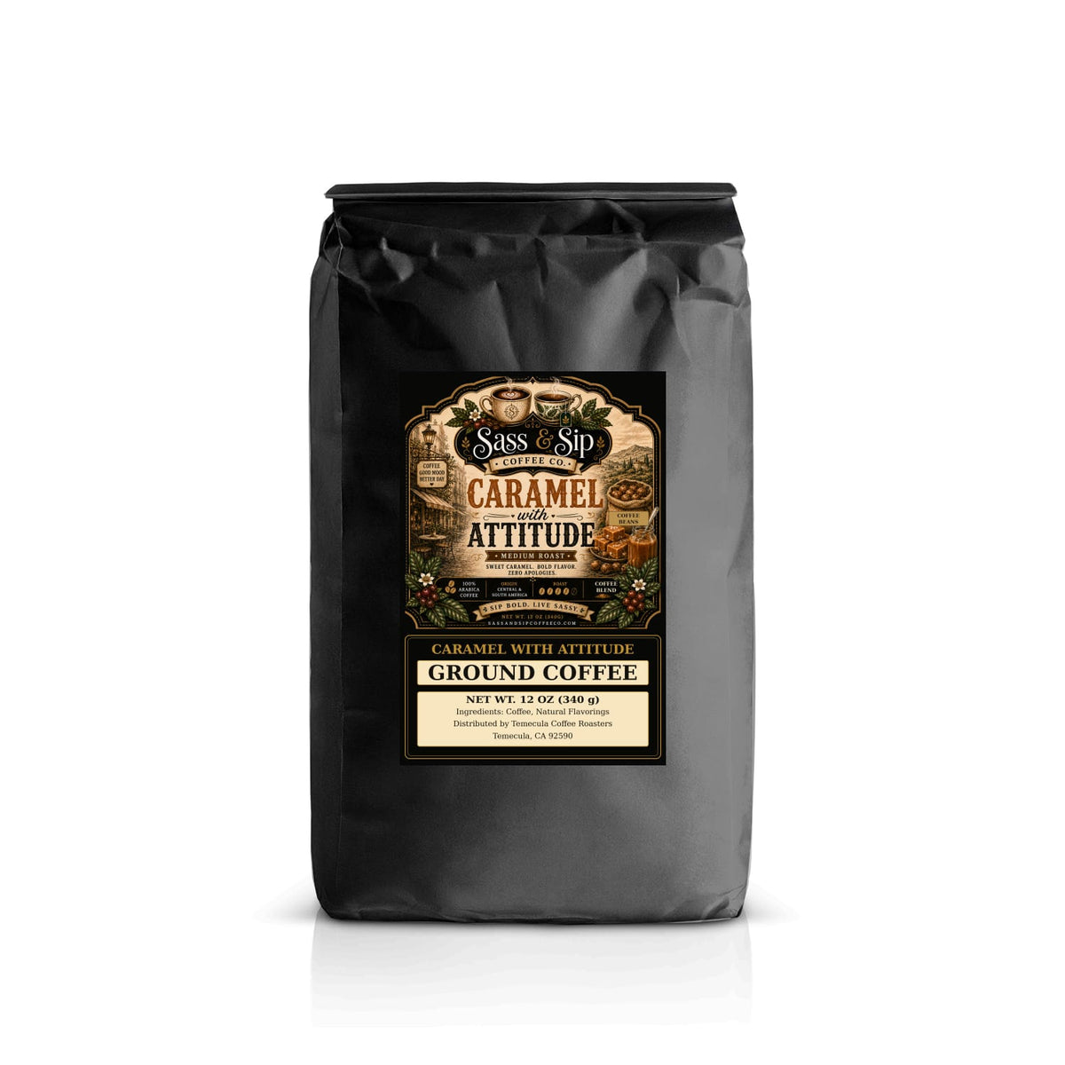 Caramel with an Attitude Flavored Coffee — Medium Roast