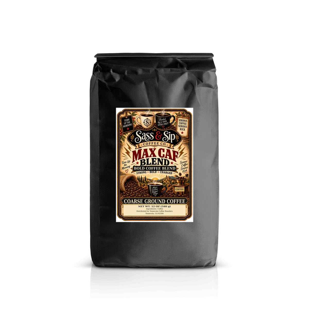 Max Caf Blend Coffee — High-Caffeine Blend