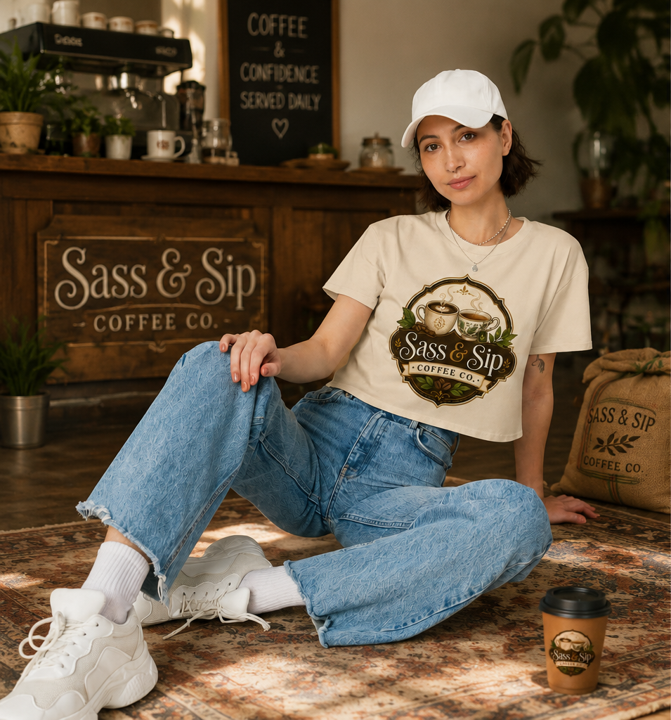 Cropped & Caffeinated Tee