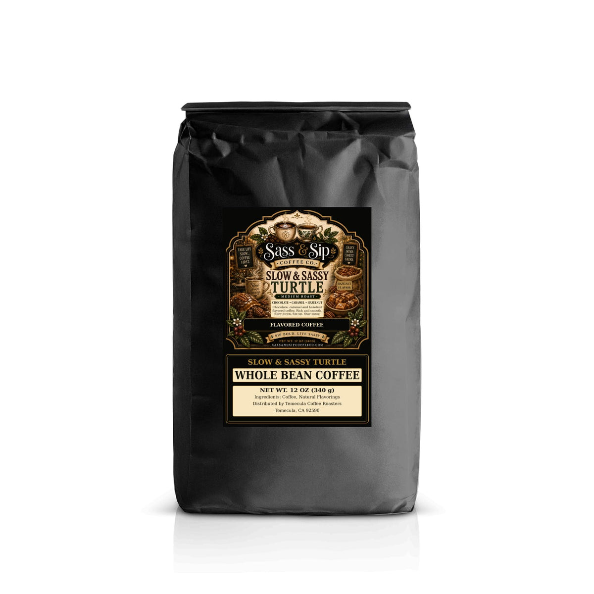 Slow & Sassy Turtle Flavored Coffee — Medium Roast